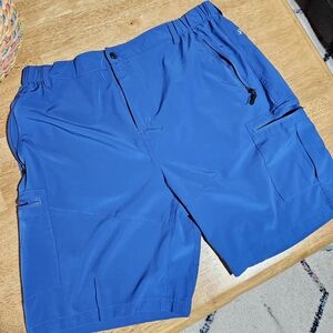 3 Pair of Men's Pudolla Cargo Shorts Blue, Green, Brown Selling All 3 Together